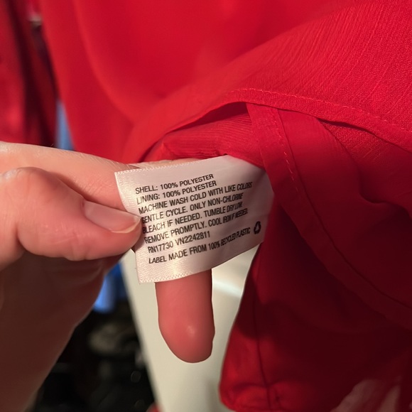 Red AVA & VIV long sleeved blouse - Picture 5 of 7